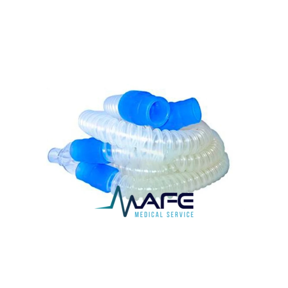 Circuito de ventilación reutilizable de silicón de 1.2 metros con pieza en 'Y', autoclavable para uso en ventiladores Magnamed.