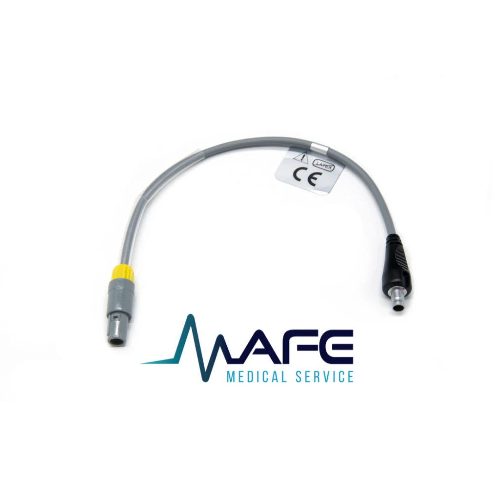 Cable adaptador eléctrico corto con conectores de seguridad, para el cable calefactor del circuito del humidificador Fisher & Paykel MR850