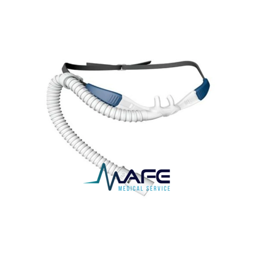Cánula nasal de alto flujo Optiflow de Fisher & Paykel con tubo corrugado transparente y conectores para humidificador AIRVO o MR880.