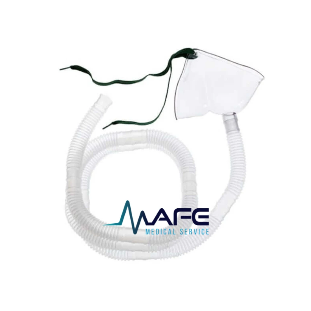 Tienda facial transparente Hudson con tubo corrugado de 2 metros para oxigenoterapia