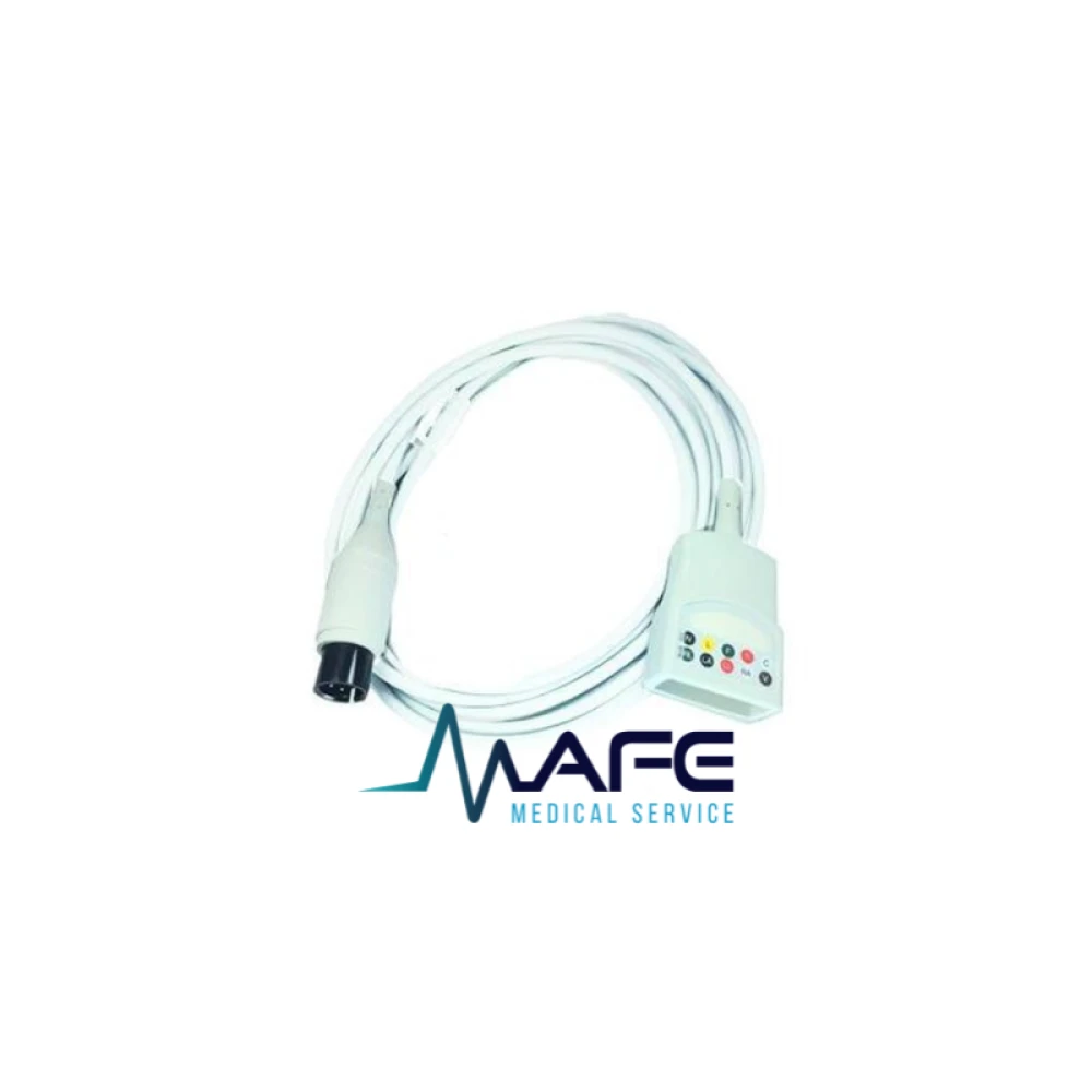 Cable troncal ECG compatible con monitores Datascope Passport, Spectrum y System 90, con conexión para latiguillos