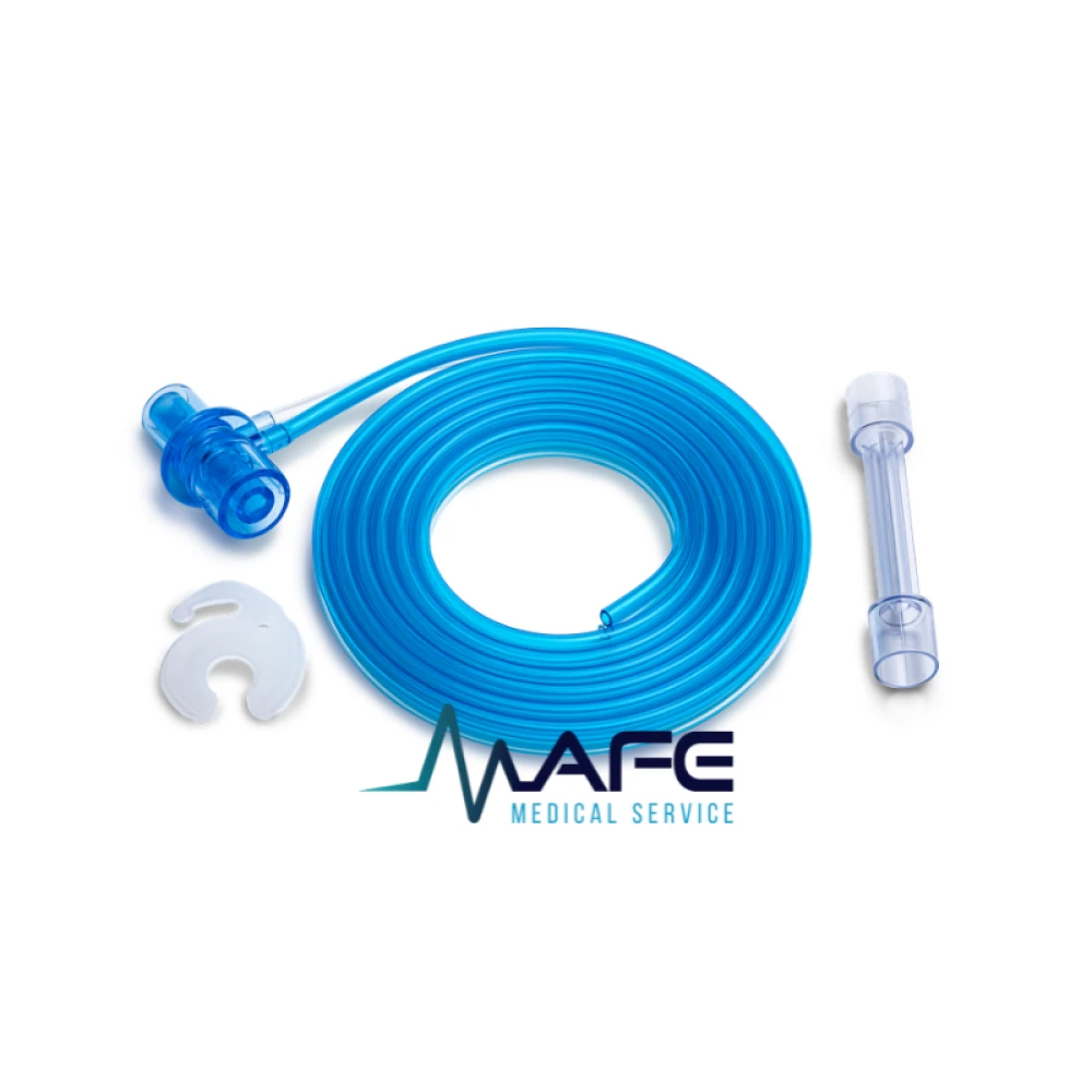 Sensor de flujo desechable Hamilton, de 1.88 metros, compatible con ventiladores HAMILTON-C2, C3, C6 y otros modelos. Conector de 3.5 mm.